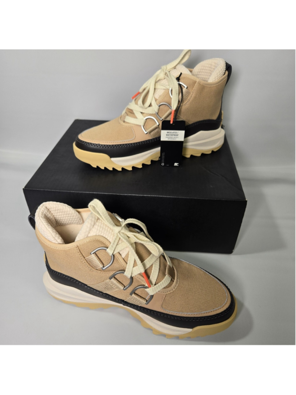 Sorel ONA RMX Chukka Plus Womens 9.5 Tan Waterproof Insulated Winter Boots NIB